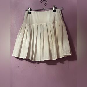 Forever 21 Cream Skater Mini Skirt